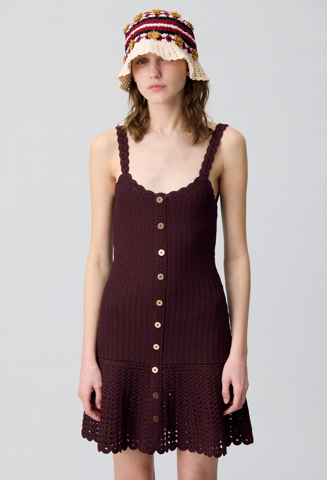 Robe courte crochet