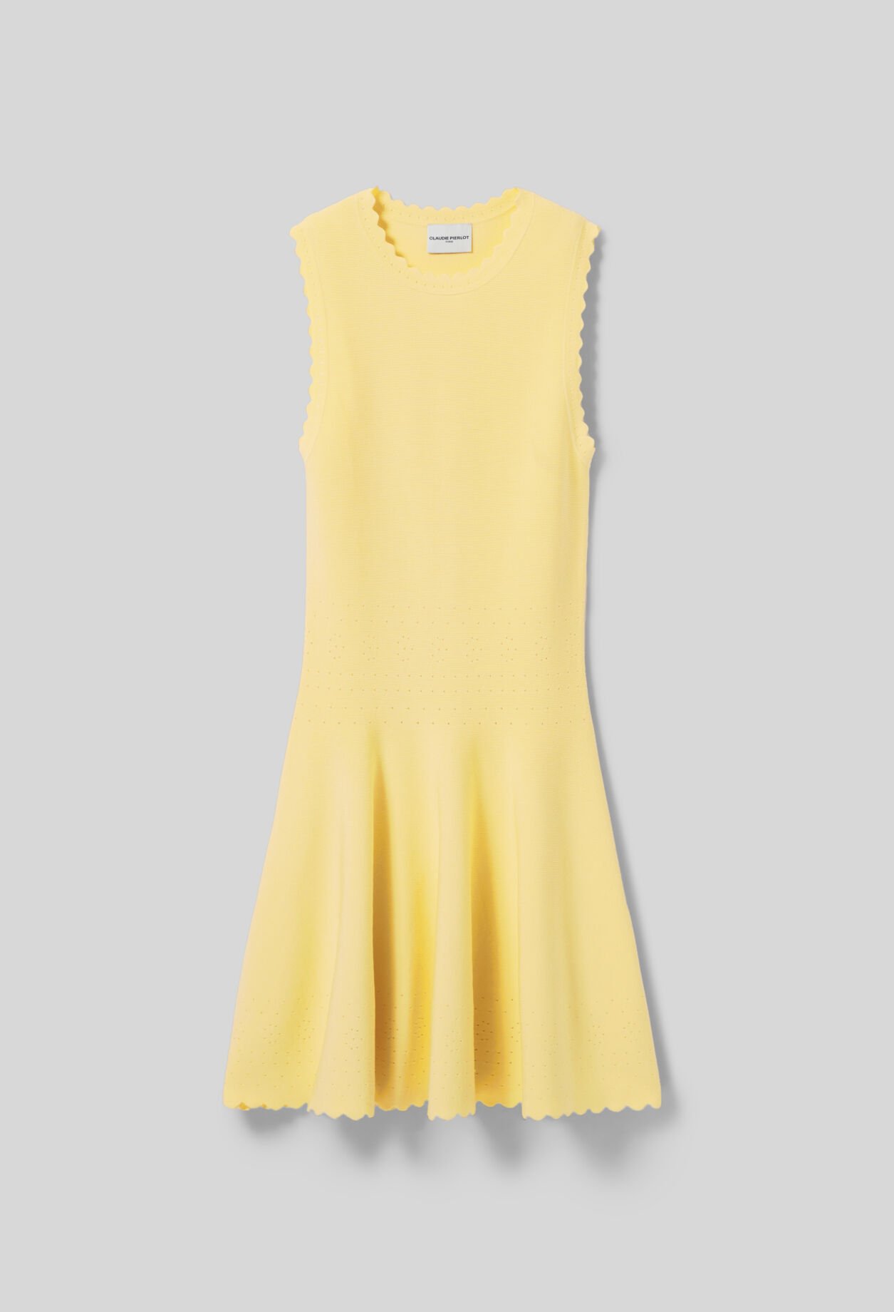 Robe courte patineuse fine maille