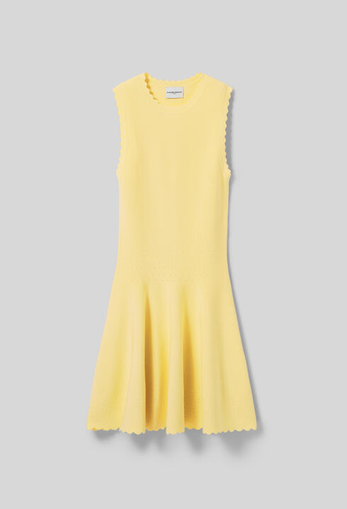 Robe courte patineuse fine maille