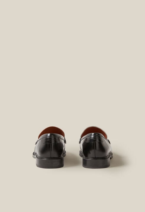 Mocassins cuir bicolore