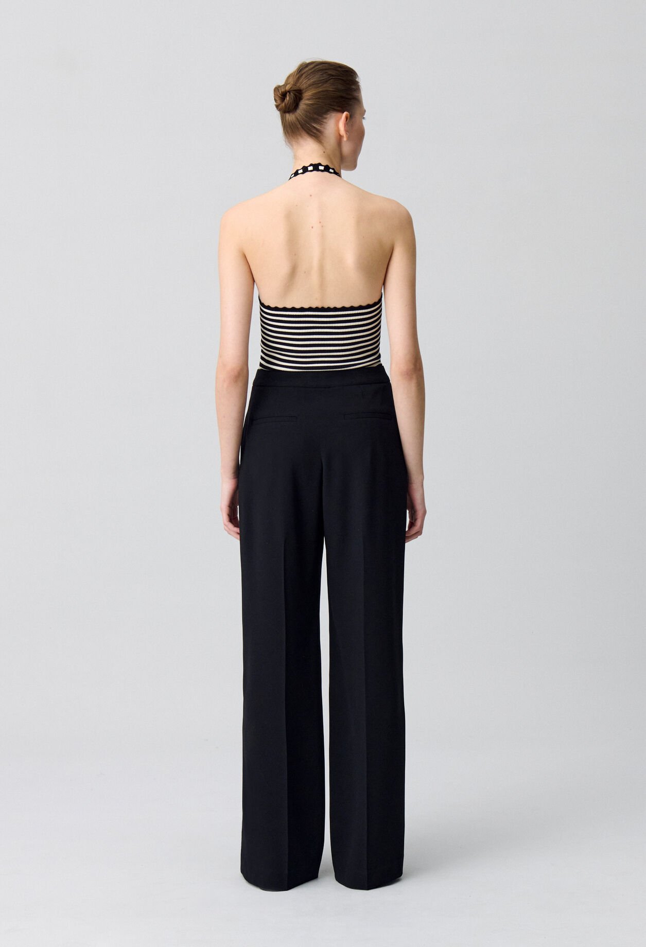 Pantalon droit à pont