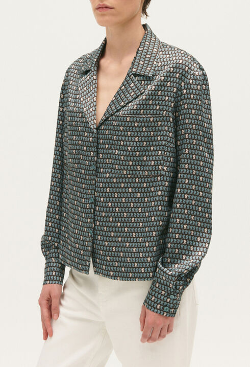 Chemise fluide imprimée