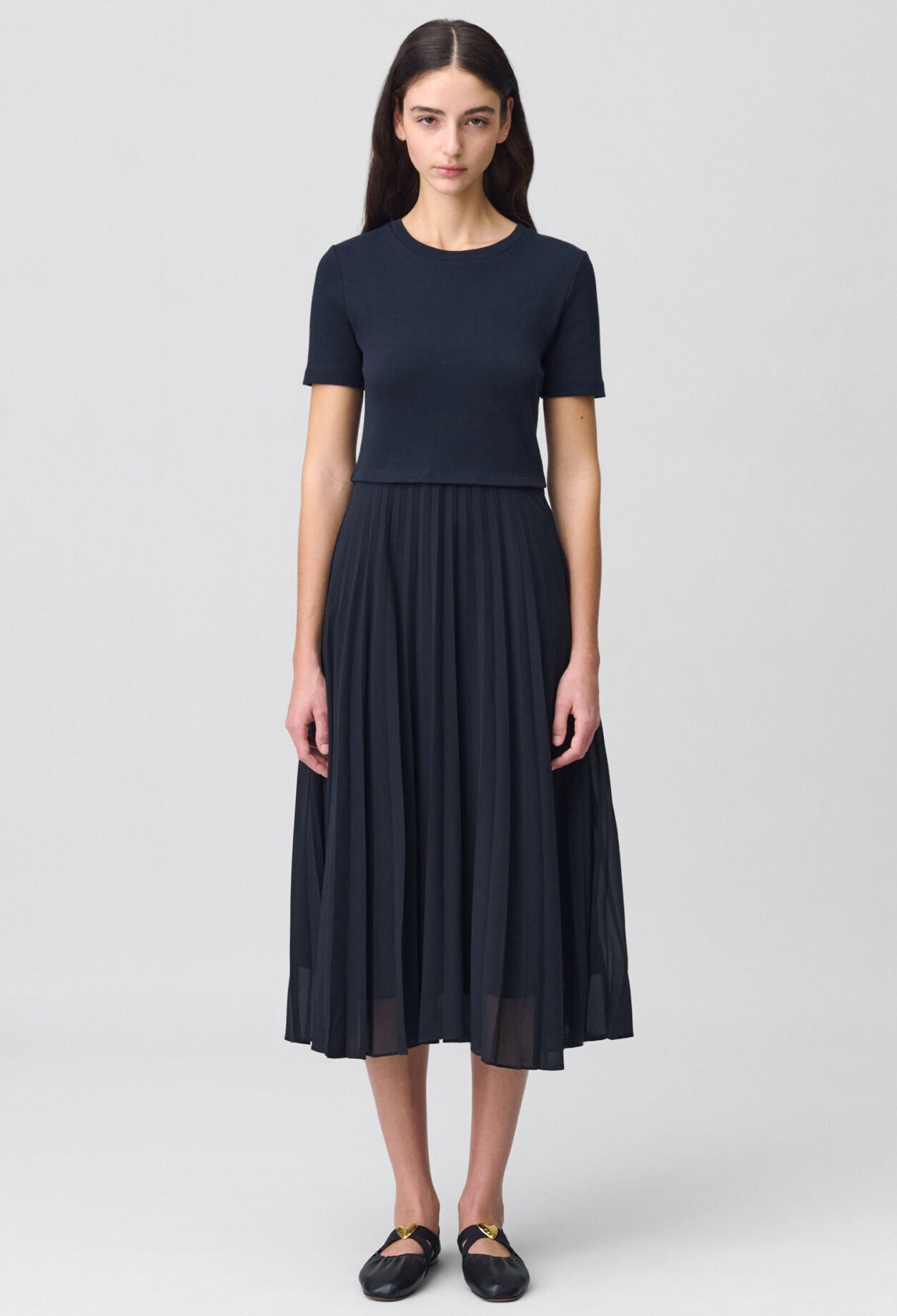 Robe Teli longue bimatière