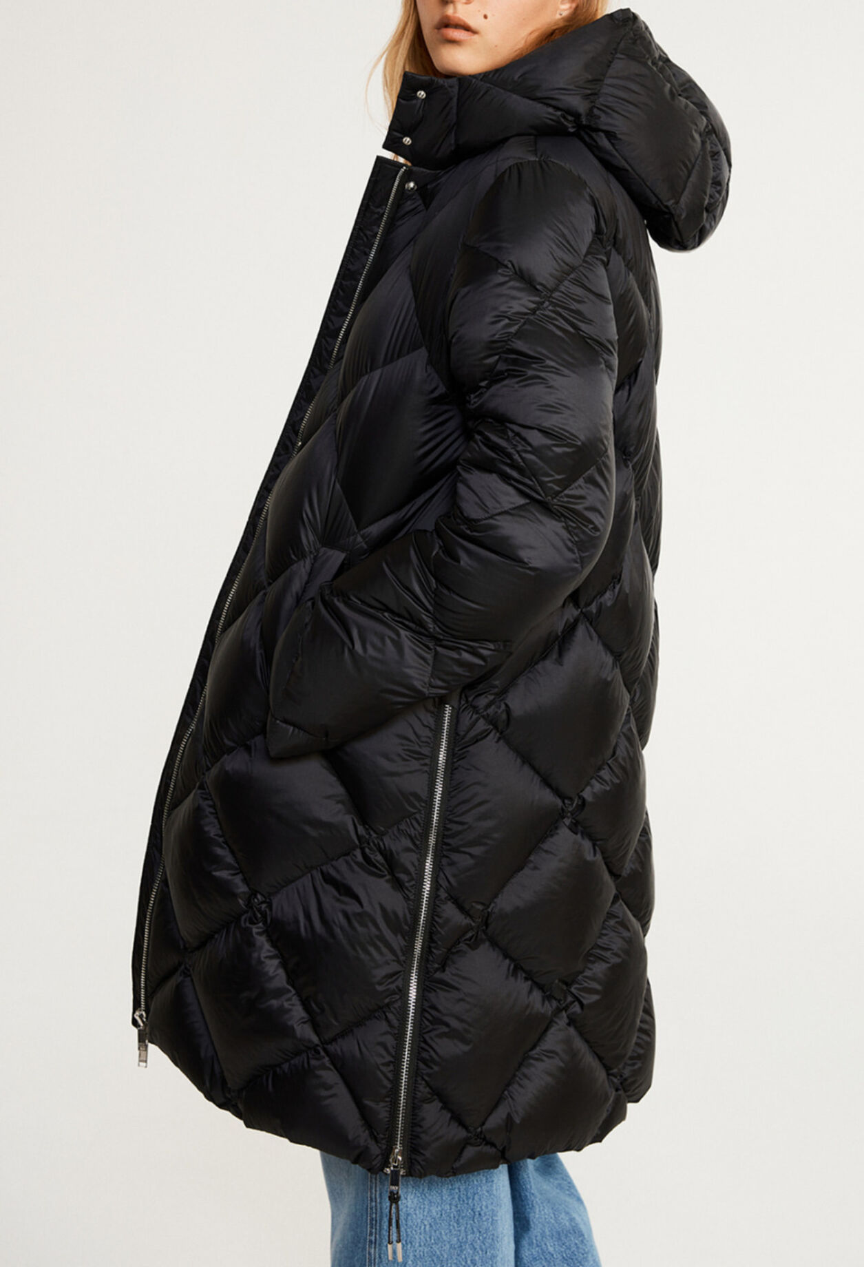 Doudoune longue polyester recyclé