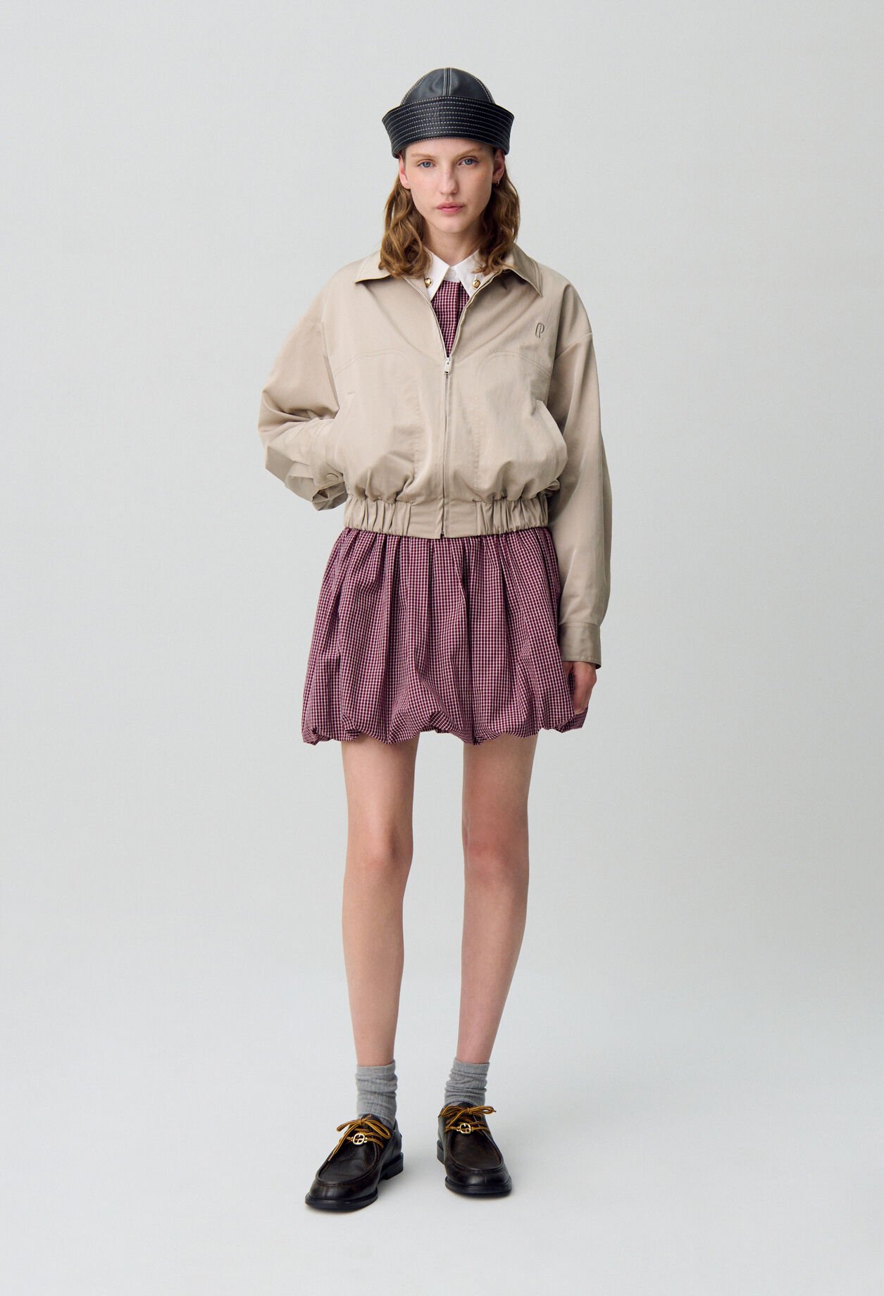 Blouson oversize zippé