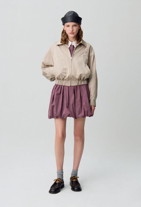 Blouson oversize zippé