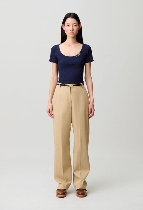 T-Shirt coton brod&eacute;