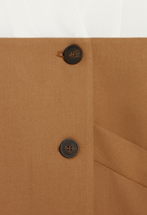 Robe tailleur courte bicolore