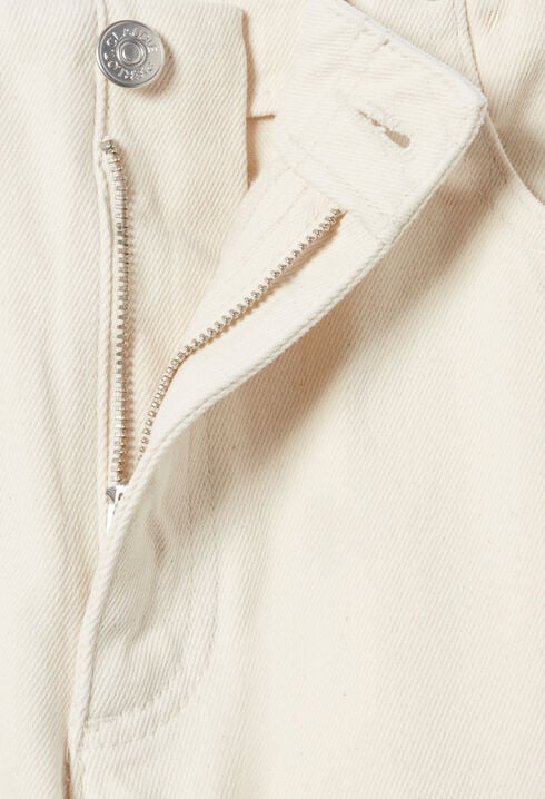 Jean large décontracté denim écru