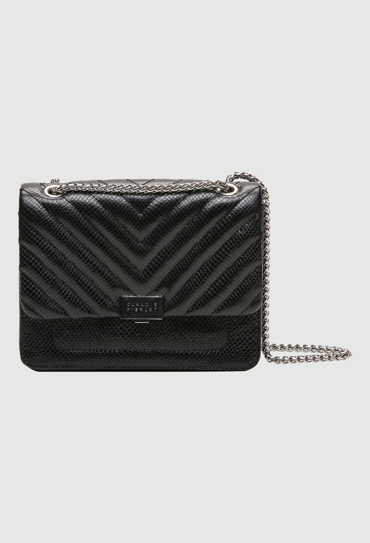 Sac en cuir façon python
