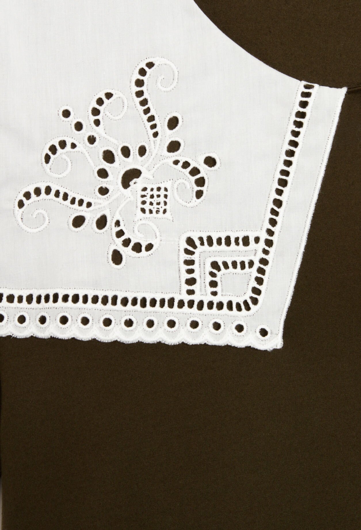 T-shirt droit à col claudine