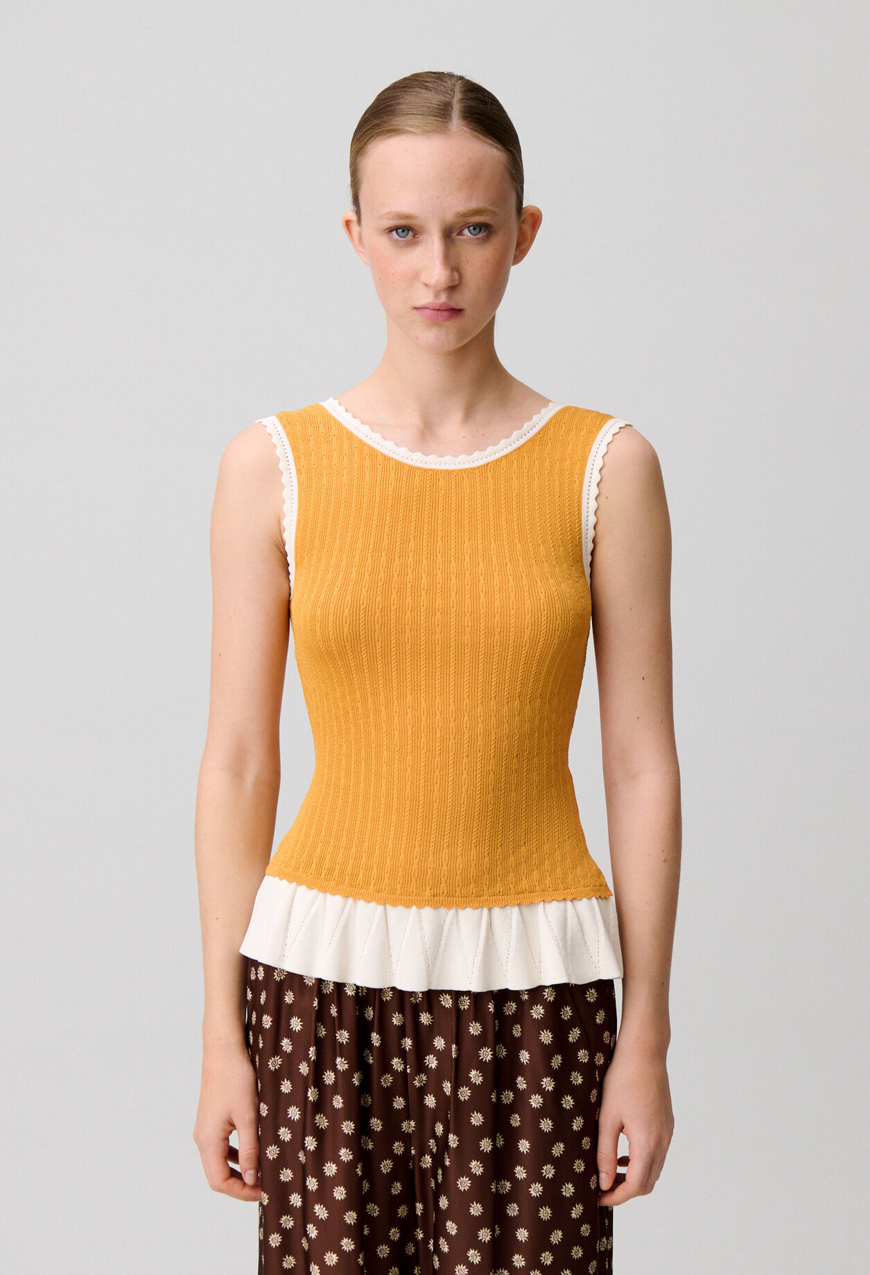 Top maille col rond