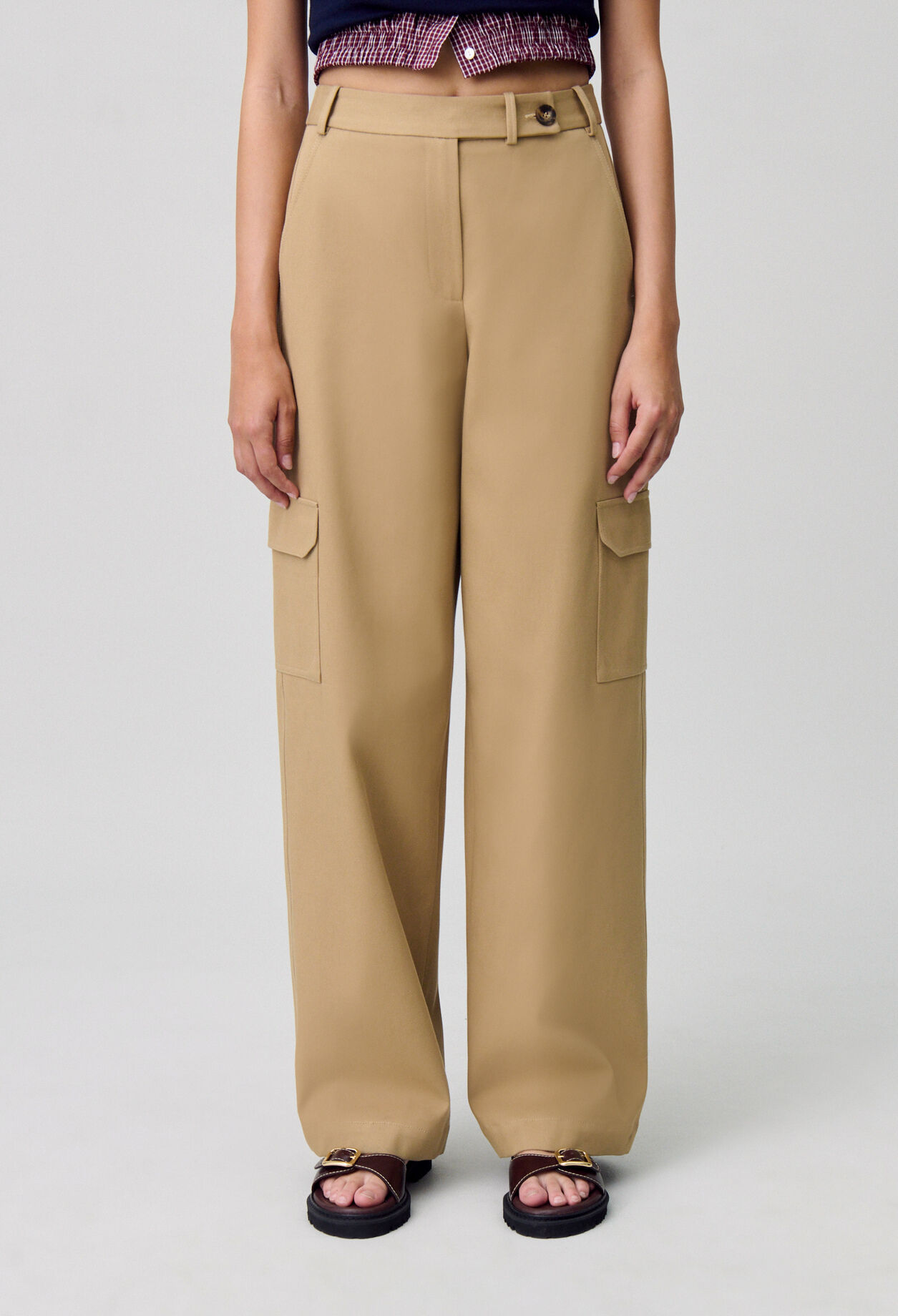 Pantalon cargo droit large