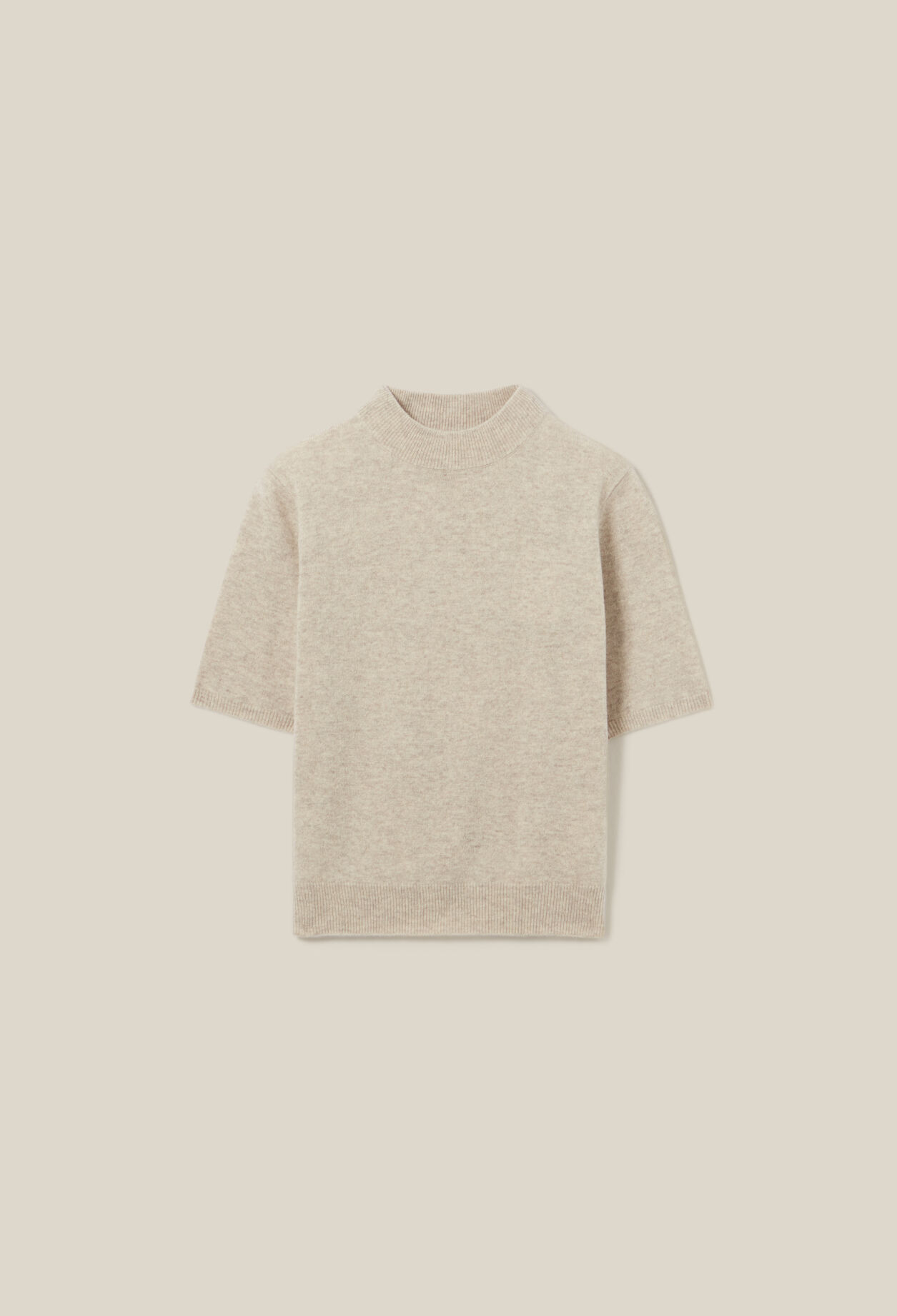 Pull laine col montant