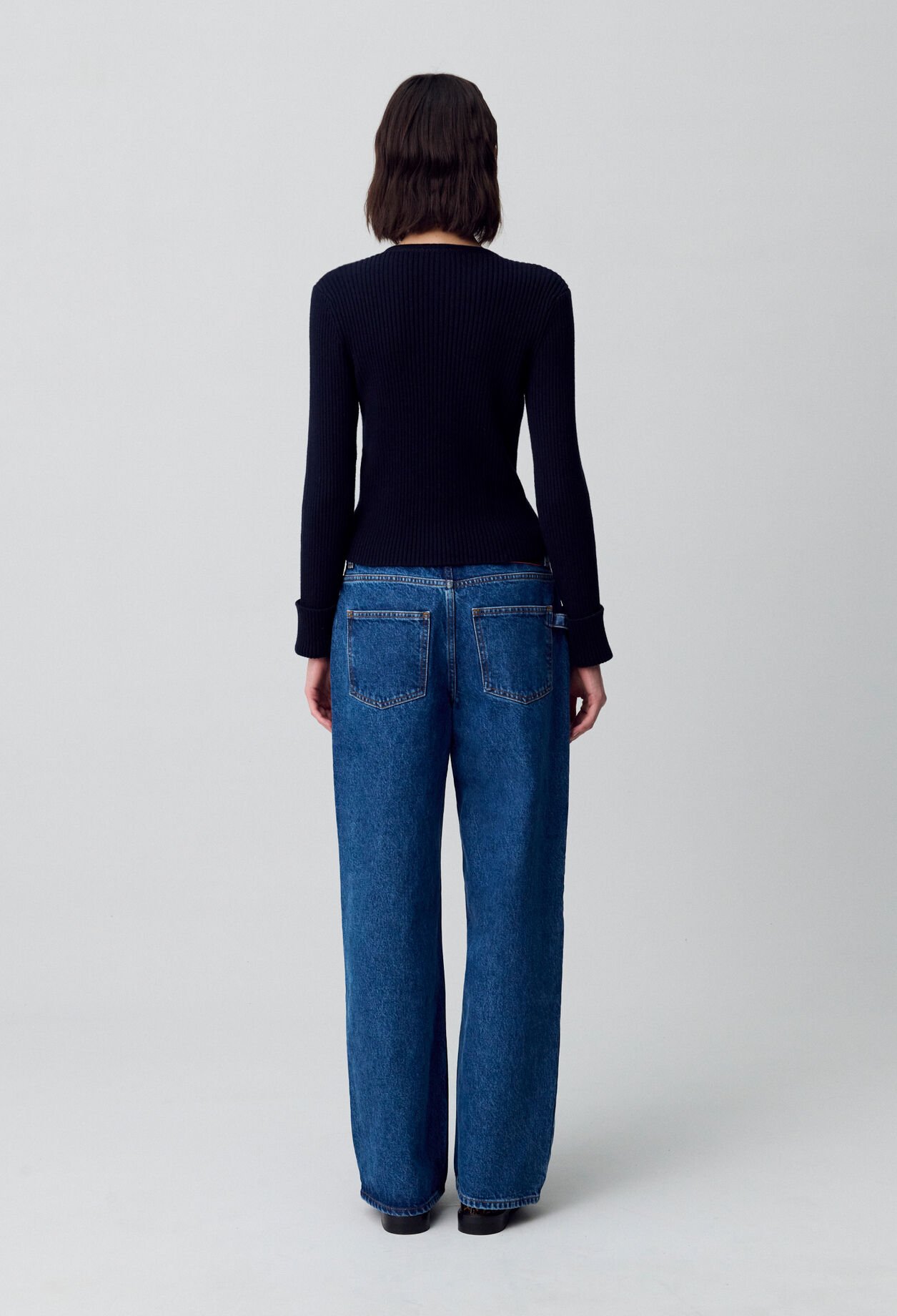 Cardigan laine mélangée boutonné