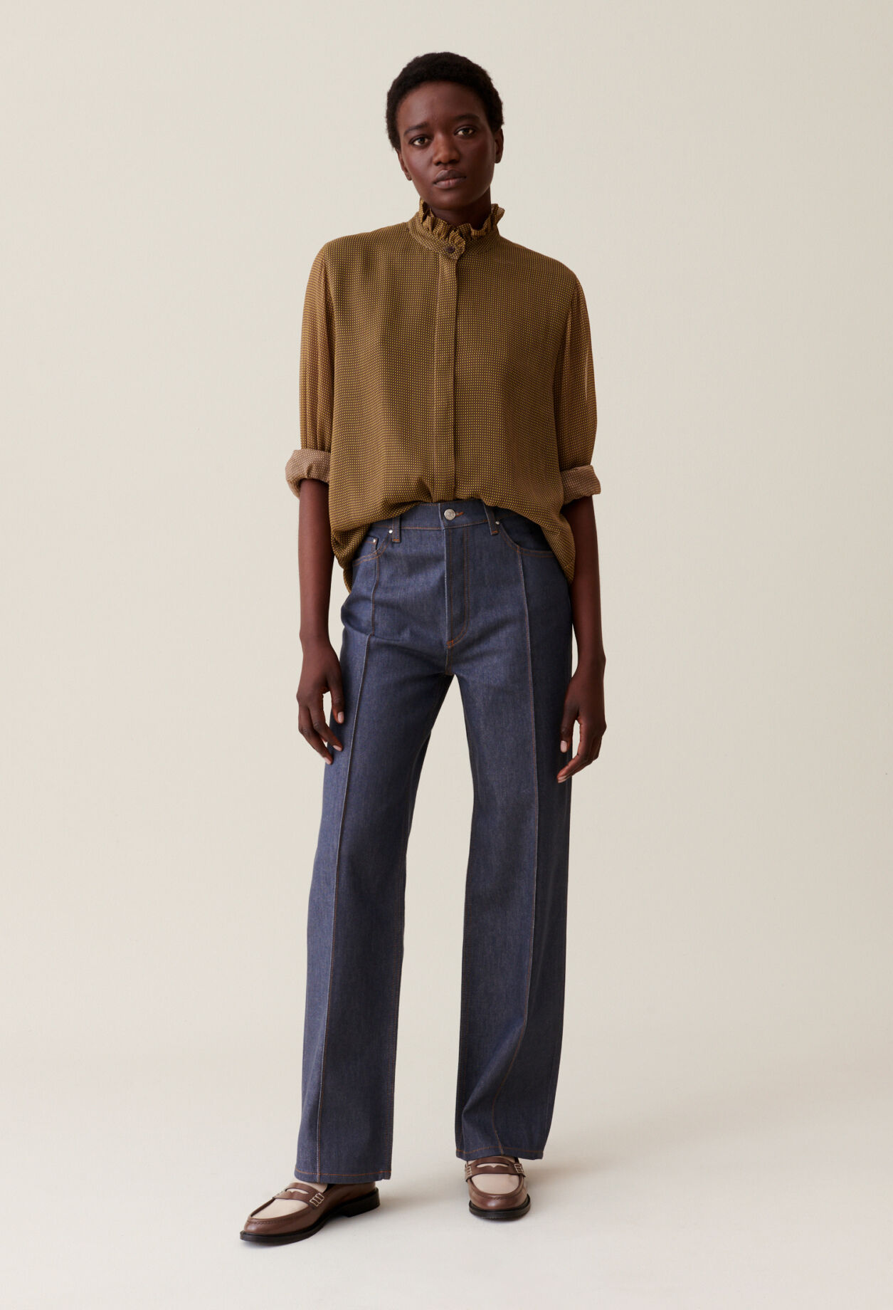 Chemise fluide petits carreaux pour femme Claudie Pierlot