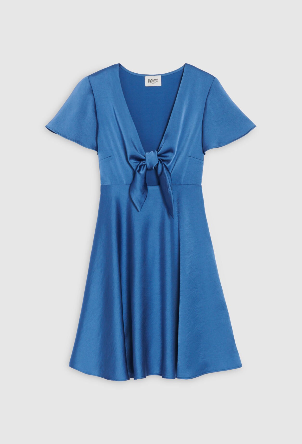 Robe courte fluide bleue