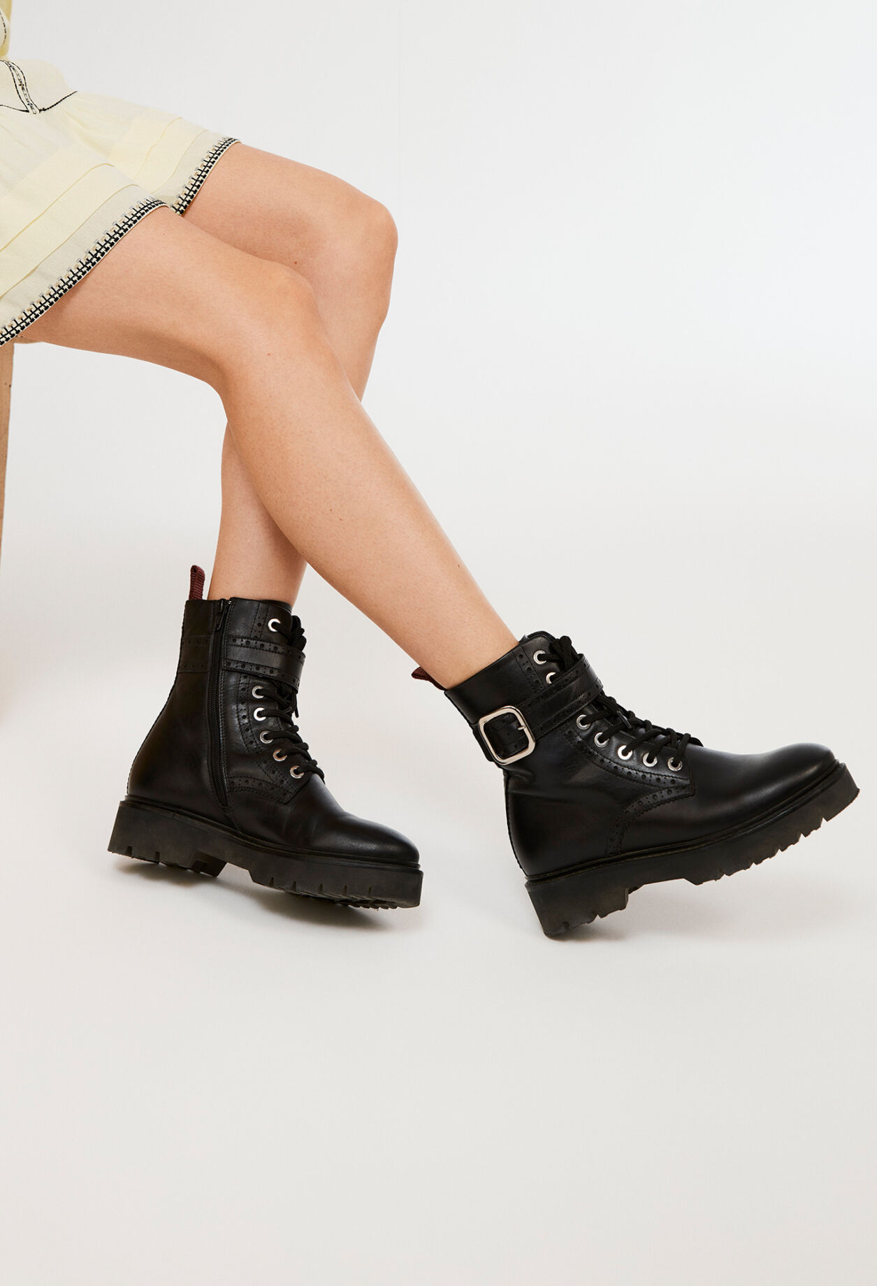 Boots claudie pierlot lacets velours top