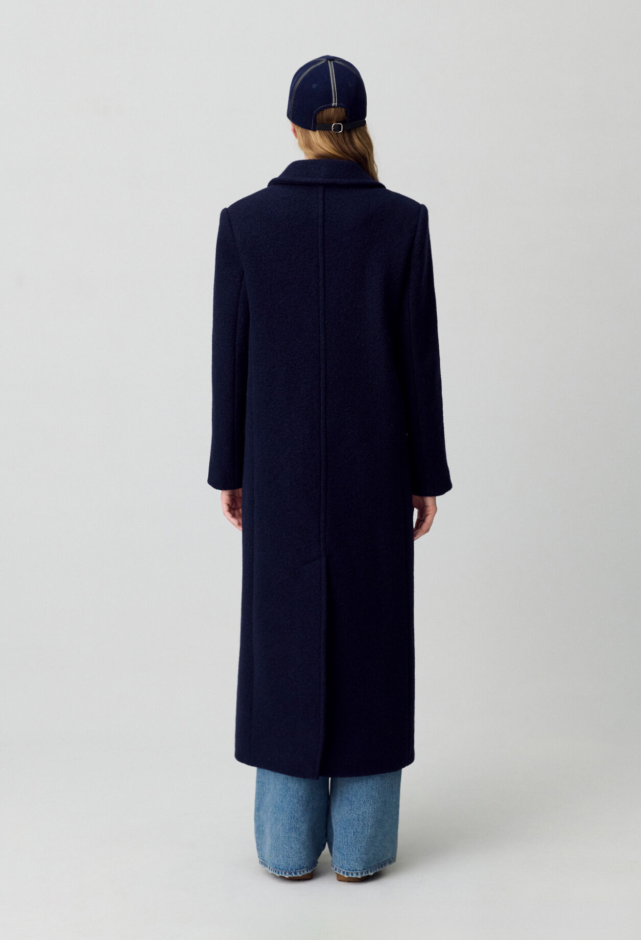 Manteau long droit