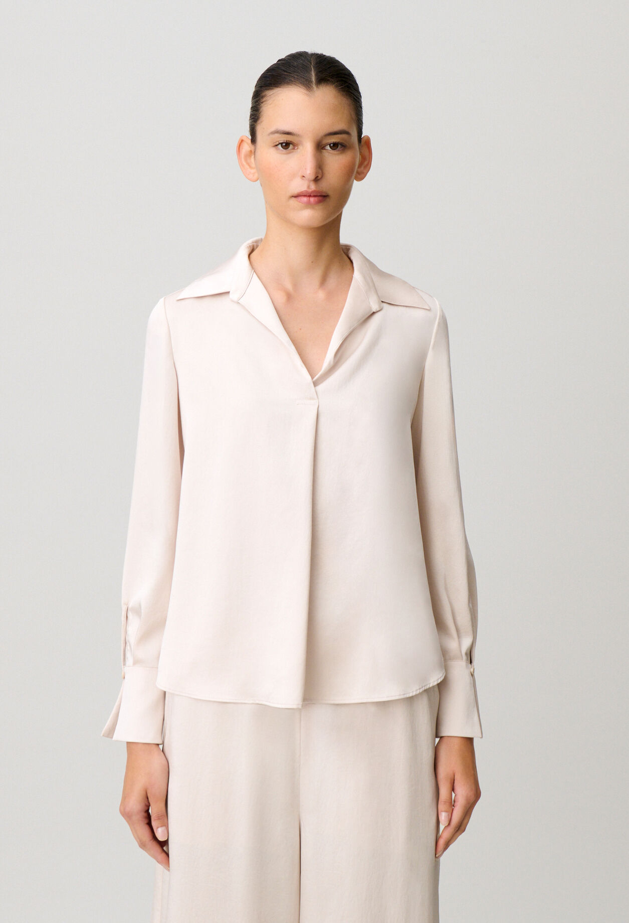 Blouse fluide col