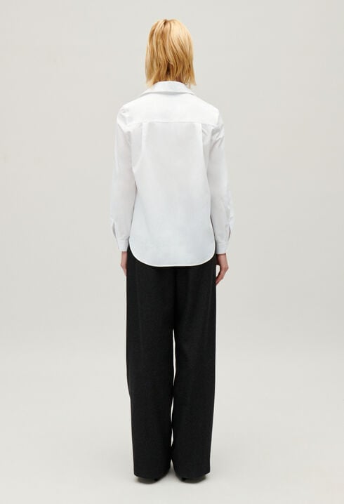 Blouse coton manches longues