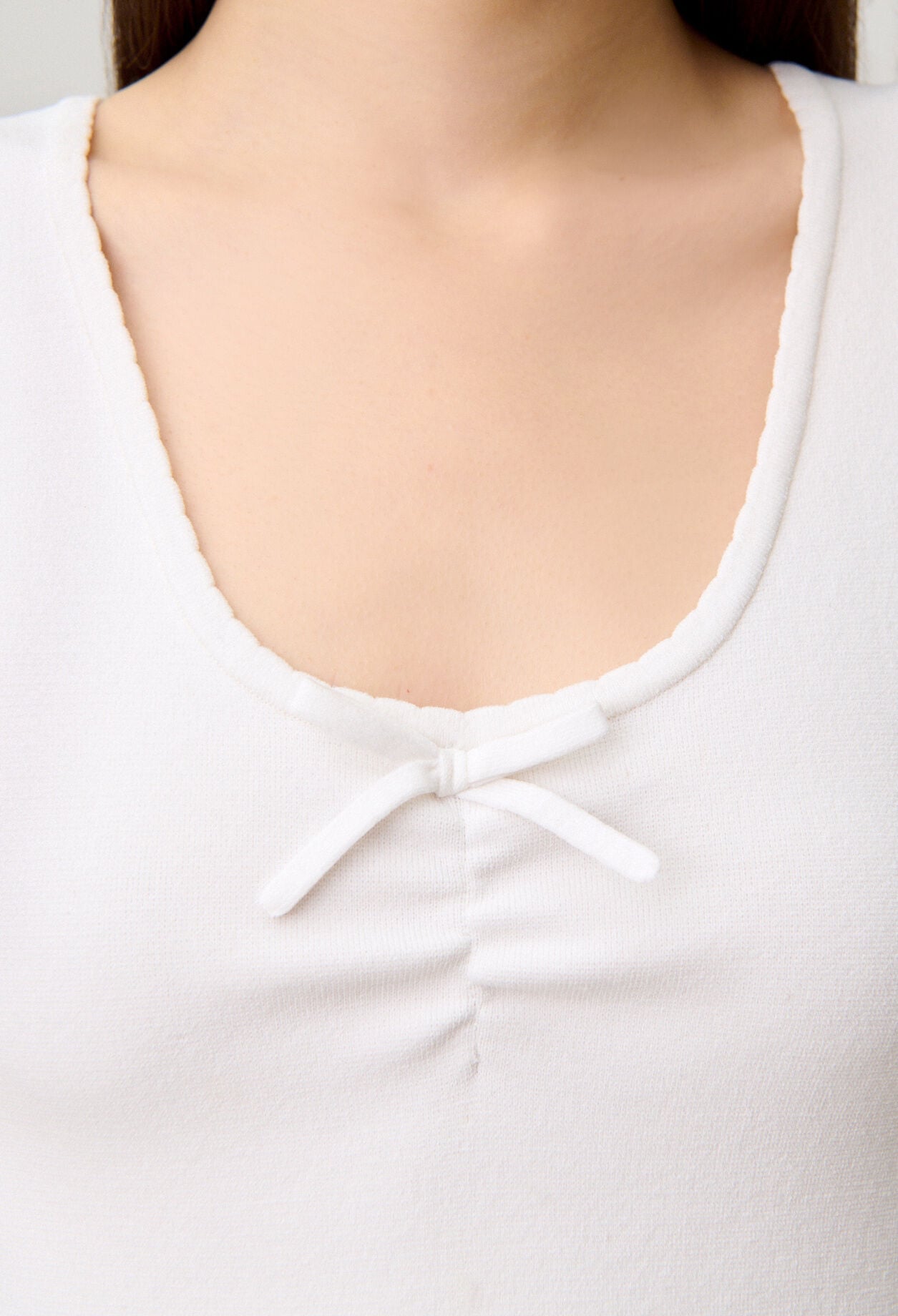 Top maille col rond