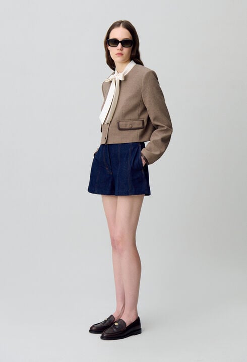 Veste boîte courte