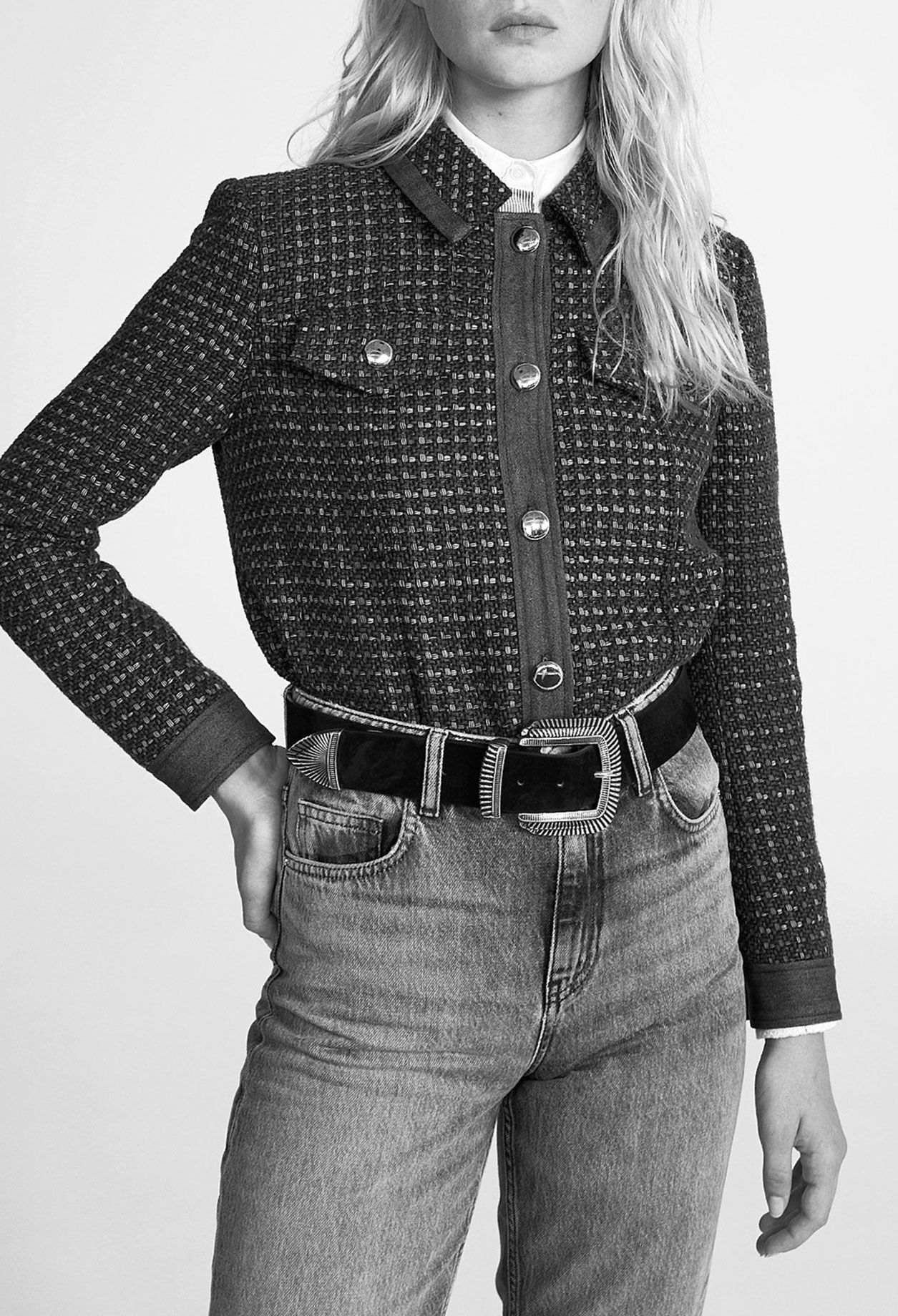 Veste en tweed