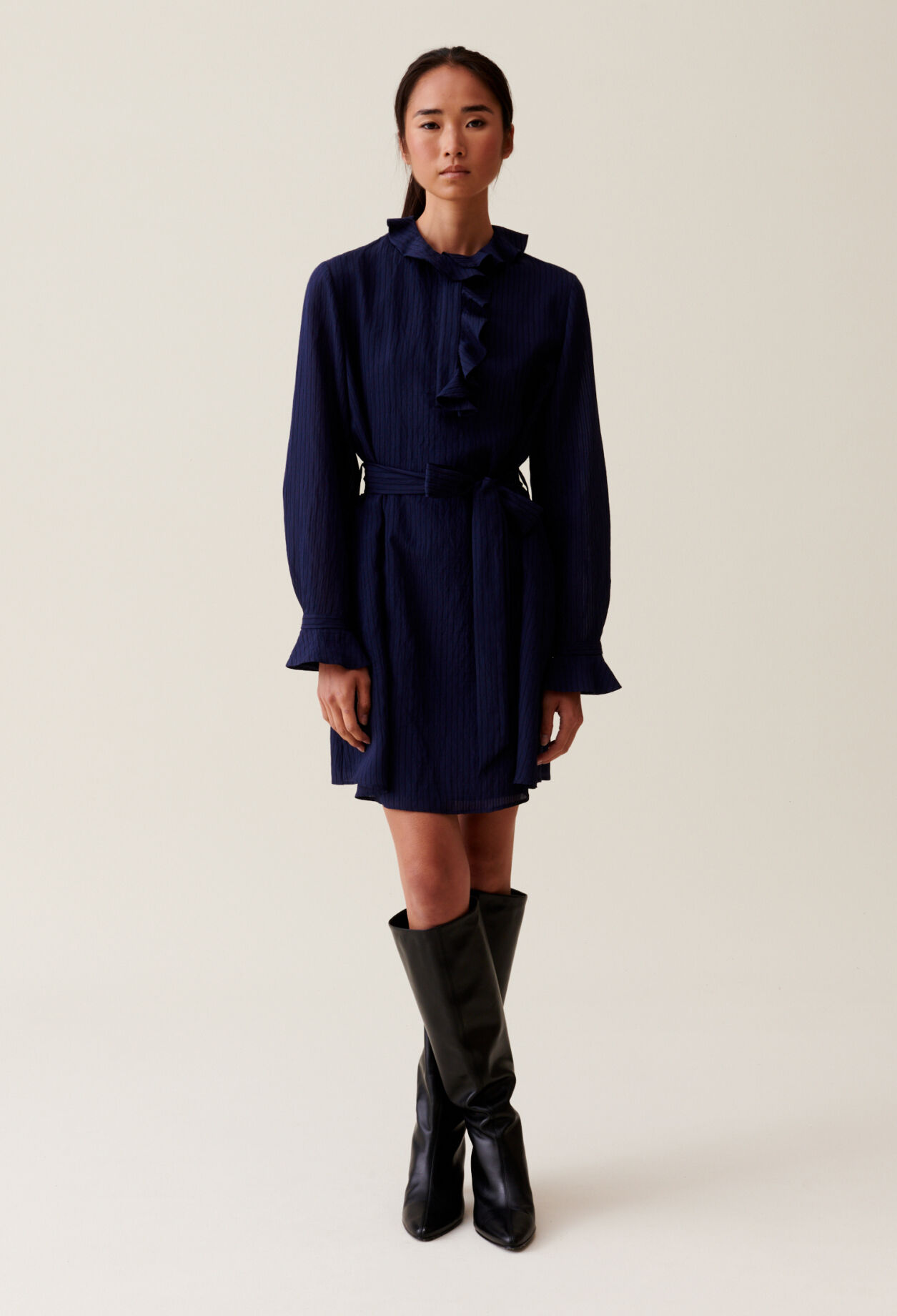 Robe a rayure marine best sale
