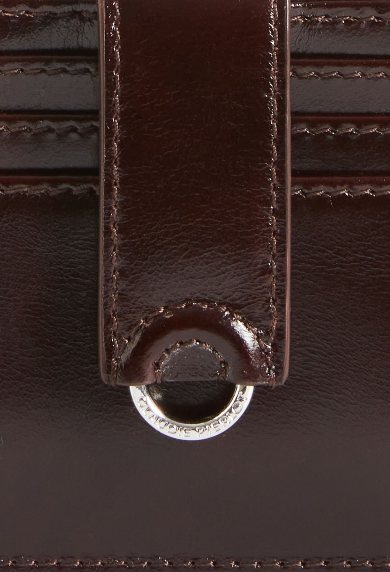 Porte-cartes cuir marron