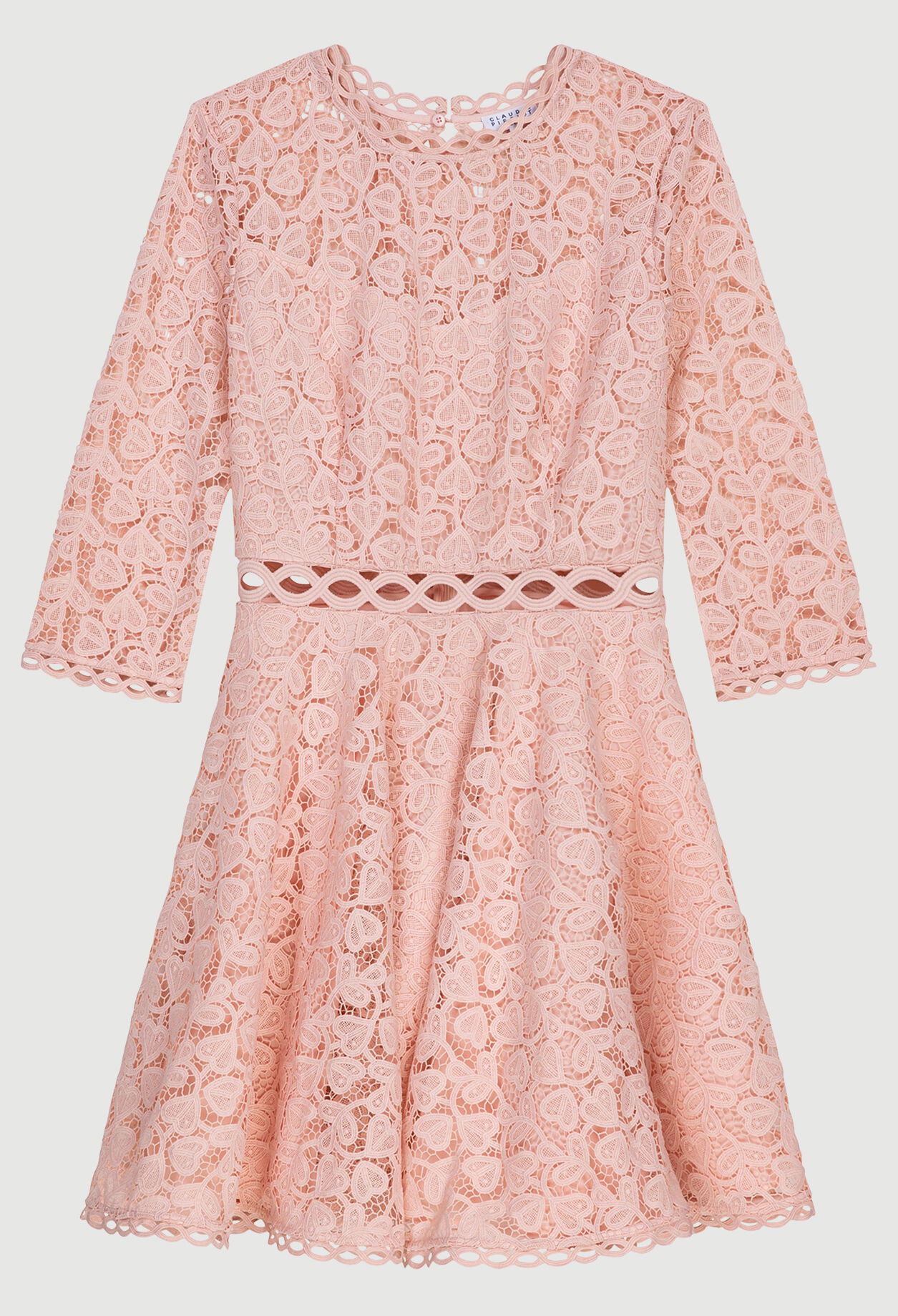 Robe courte en dentelle