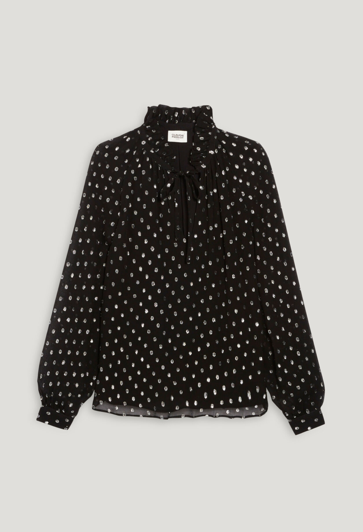 Chemisier pois noir