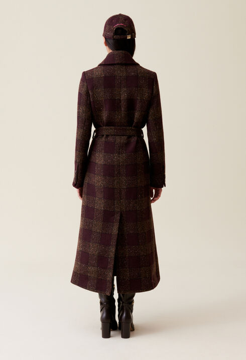 Manteau laine mélangée