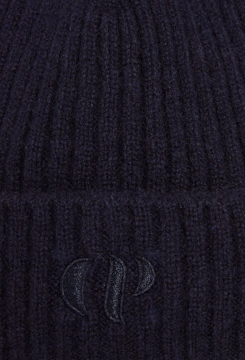 Bonnet cachemire bleu marine