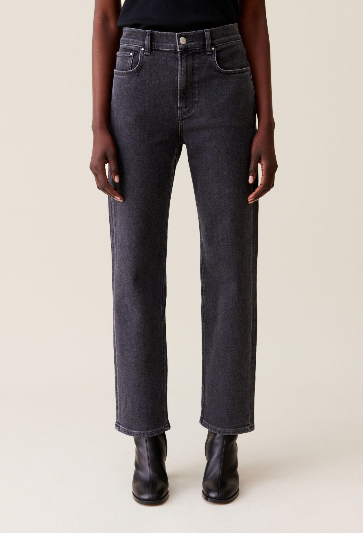 Jean Toto slim gris anthracite