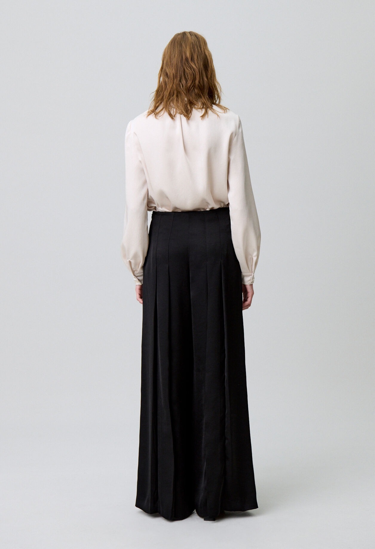 Pantalon large plissé