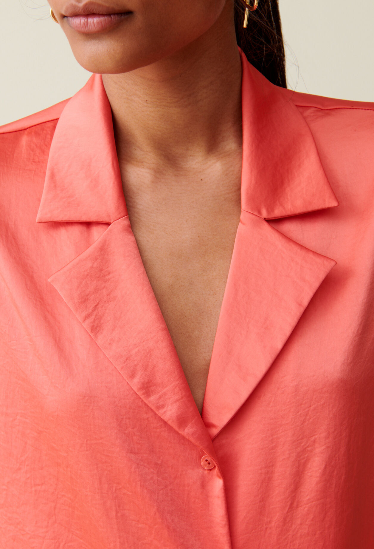 Chemise fluide satinée