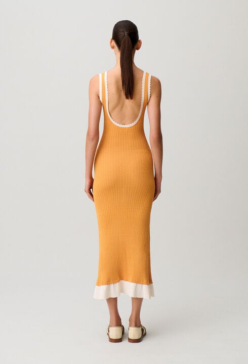 Robe longue maille