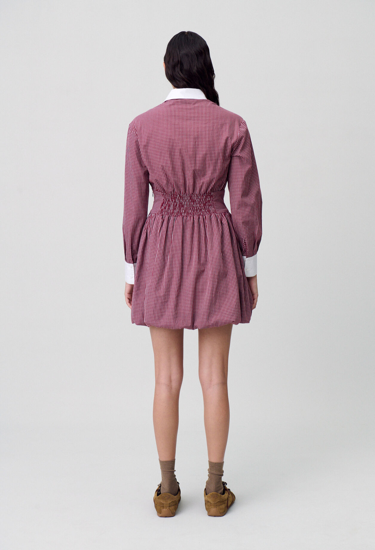 Robe courte carreaux