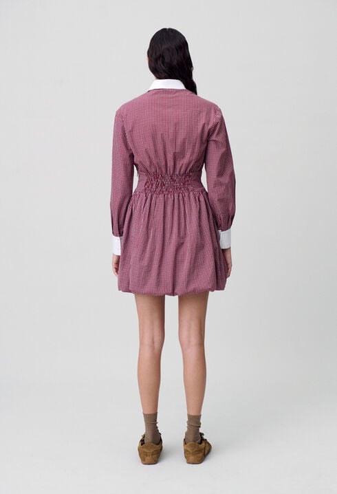 Robe courte carreaux