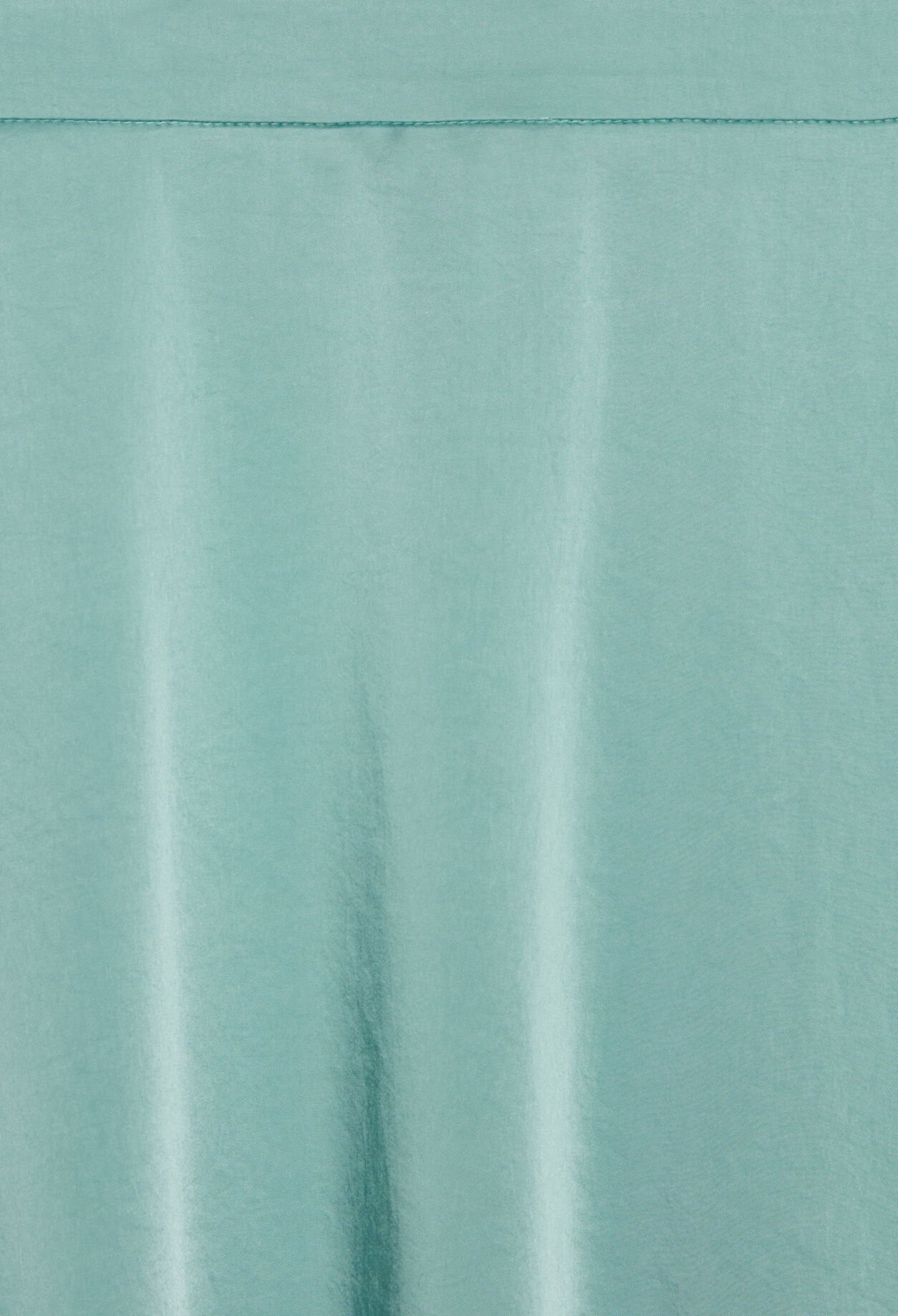 Jupe midi fluide satinée vert d'eau