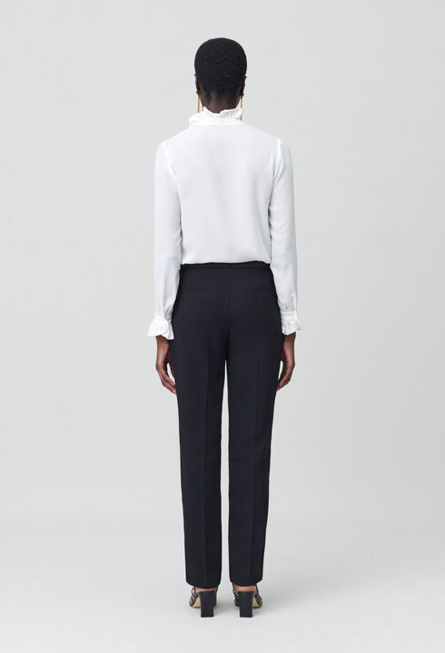 Pantalon tailleur coupe cigarette