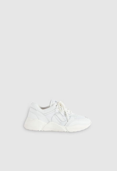 Sneakers blanches graphiques