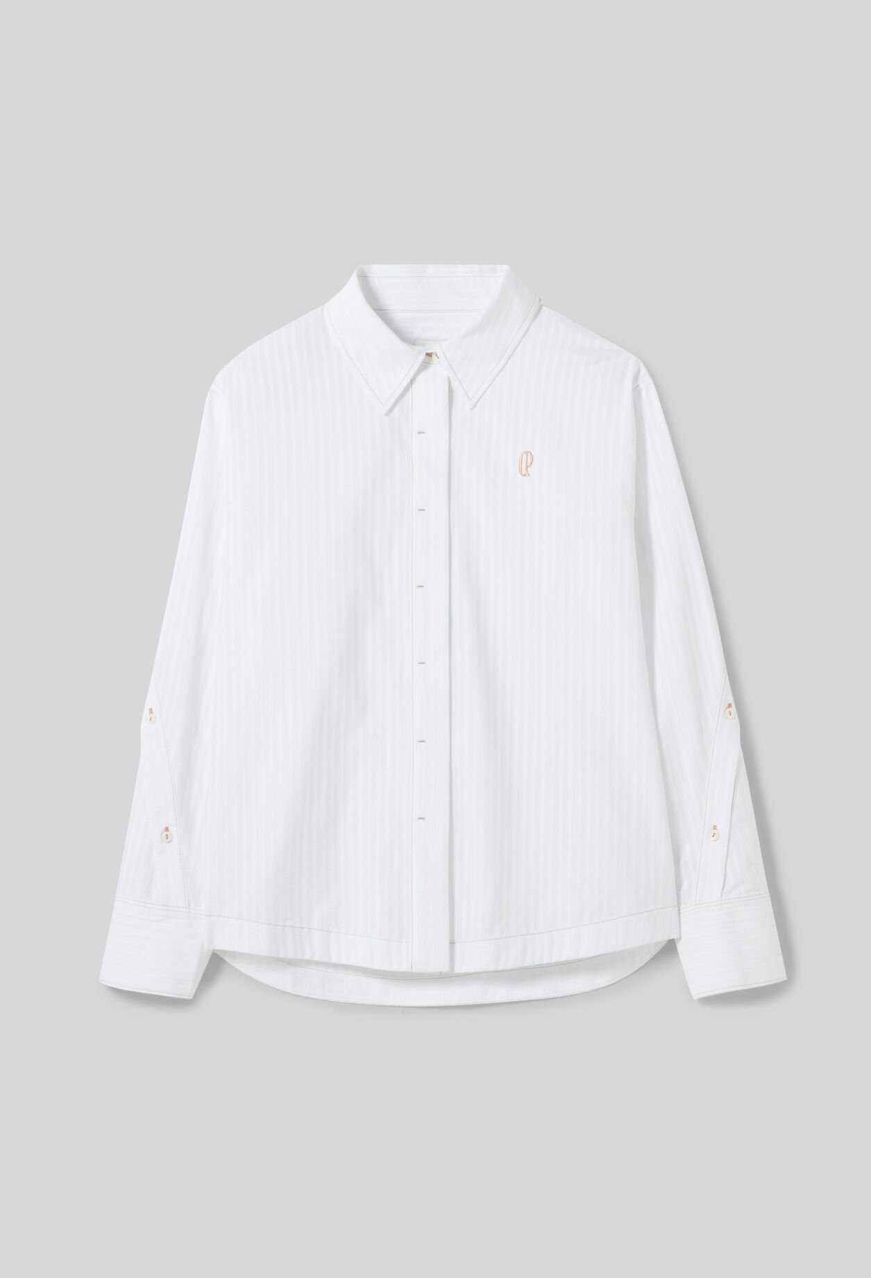 Chemise popeline ray&eacute;e