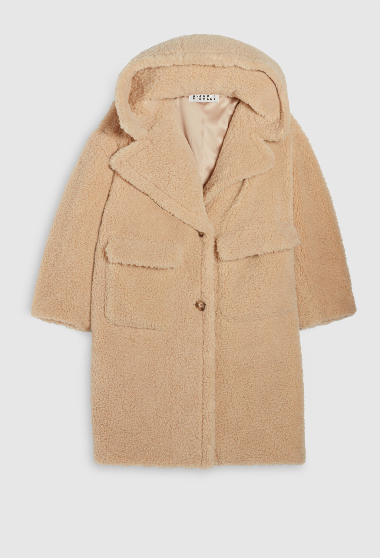 Manteau mi-long à capuche