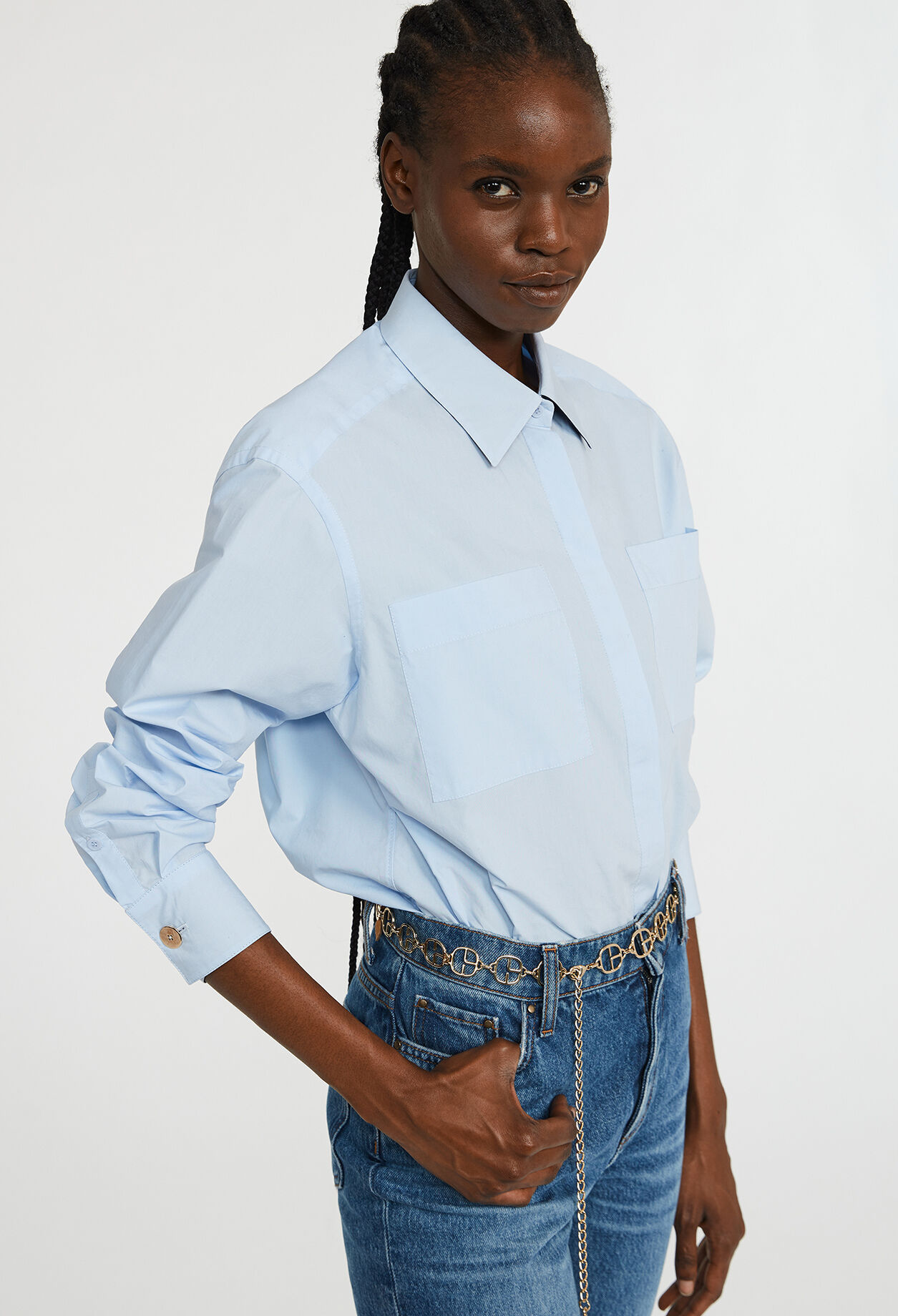 Chemise jean claudie pierlot hotsell