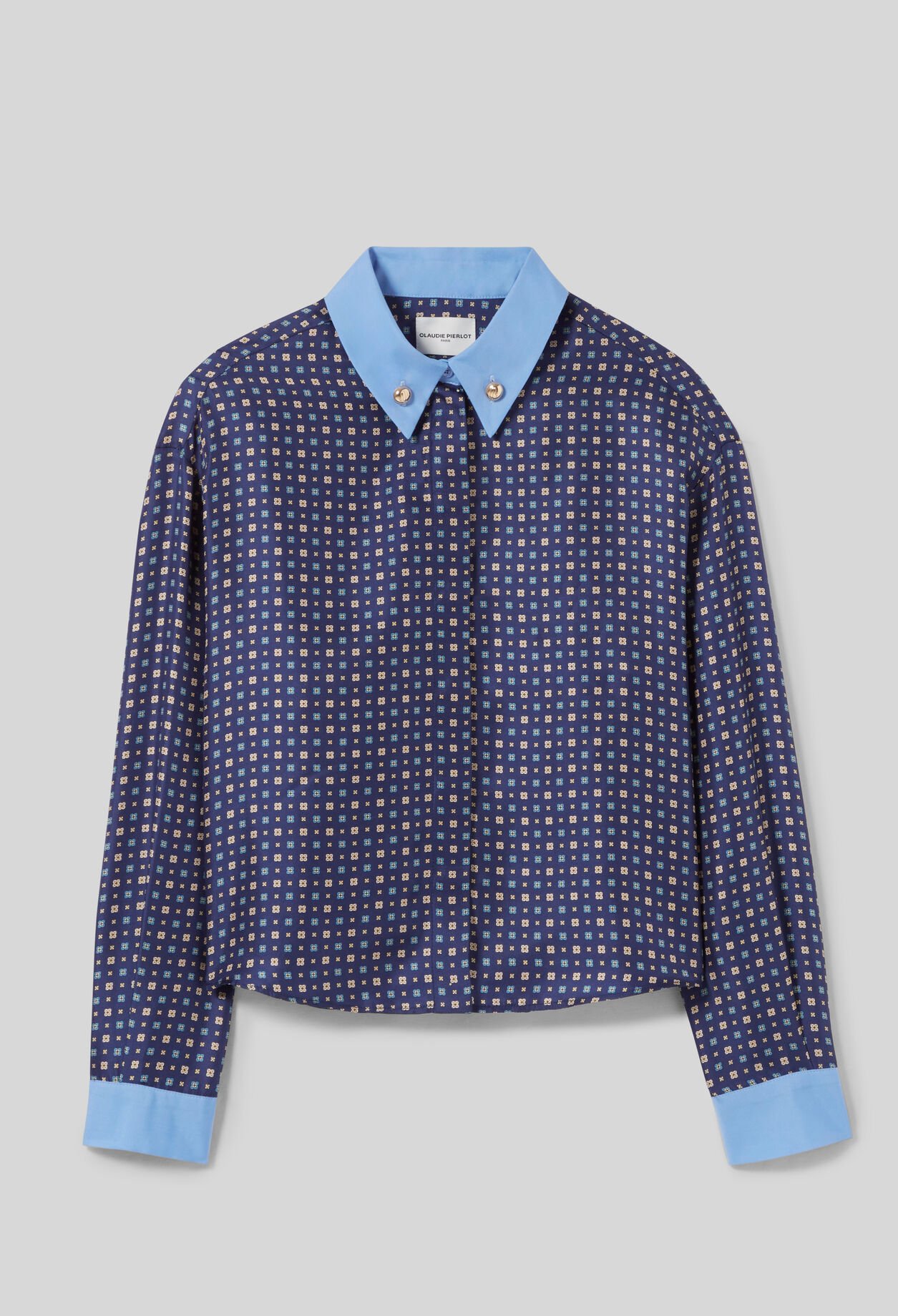 Chemise soie imprimée
