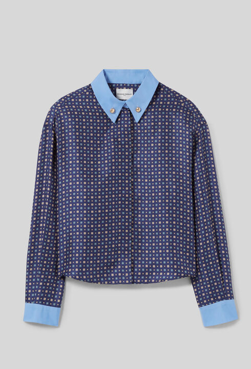 Chemise soie imprimée