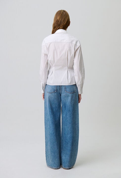 Chemise popeline rayée