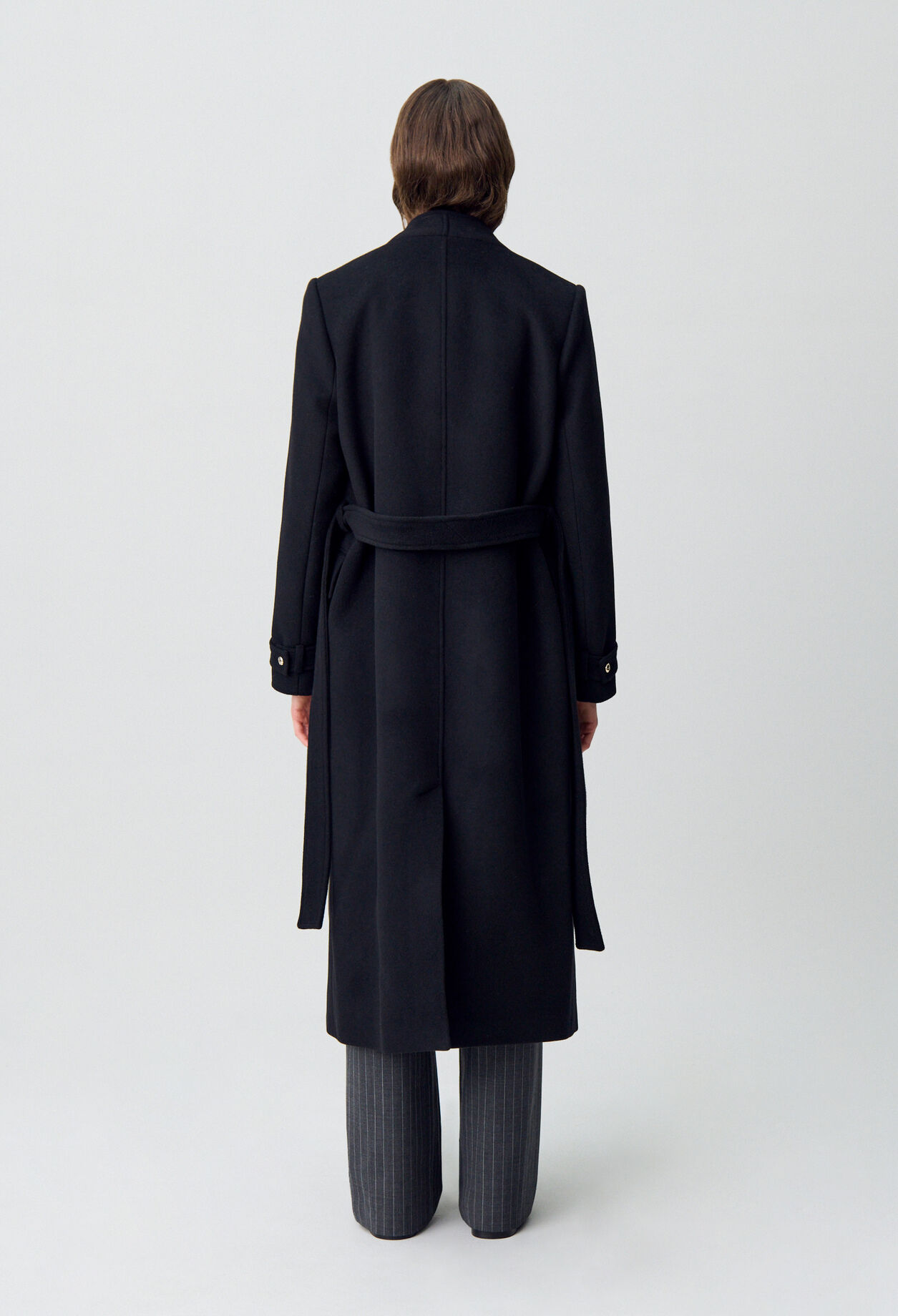 Manteau long croisé